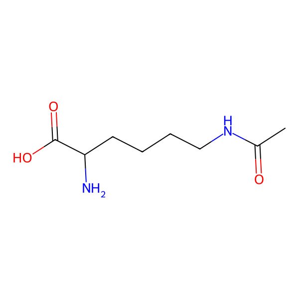 2D Structure of epsilon-Acetyl-L-lysine