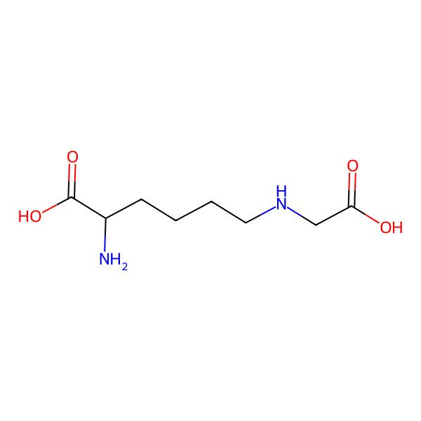 2D Structure of Nepsilon-(Carboxymethyl)lysine