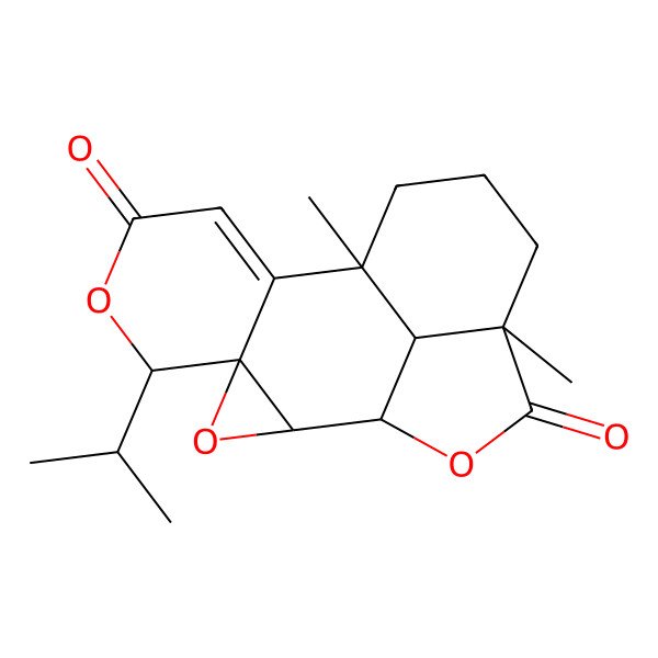 2D Structure of Nagilactone F,8-epoxy-