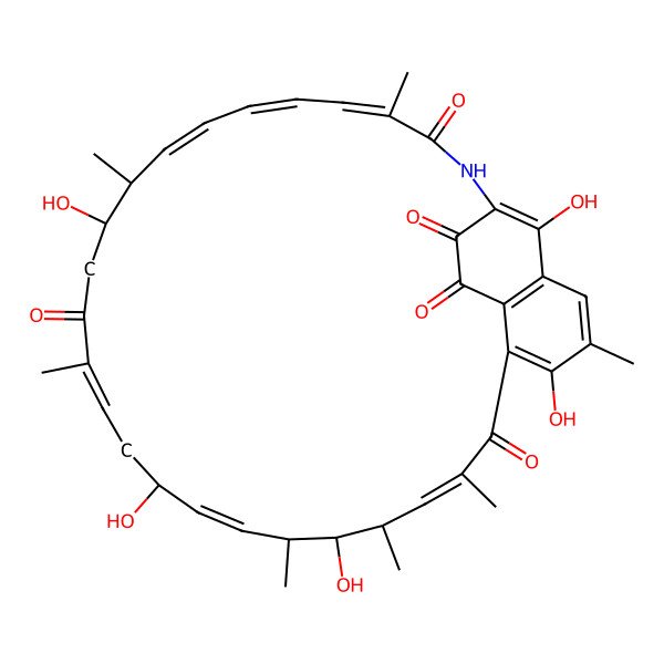 2D Structure of Naphthomycin D