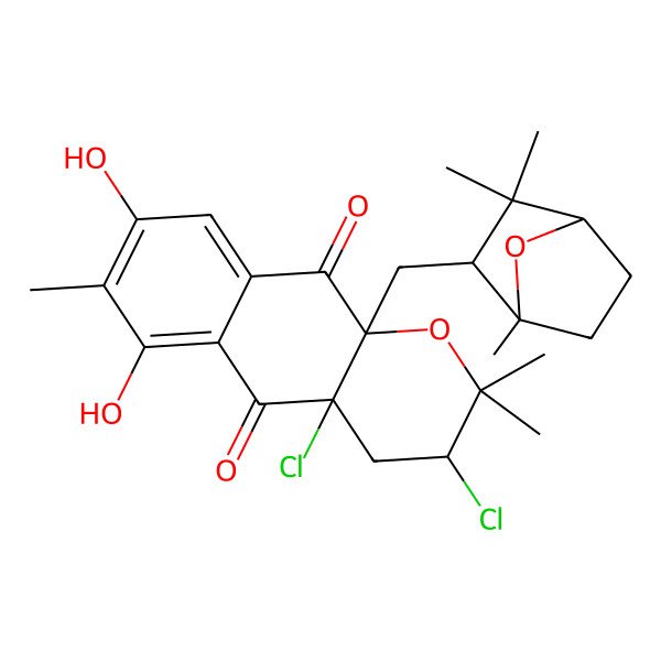 2D Structure of Napyradiomycin Cnq525.510B