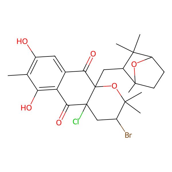 2D Structure of Napyradiomycin Cnq525.554