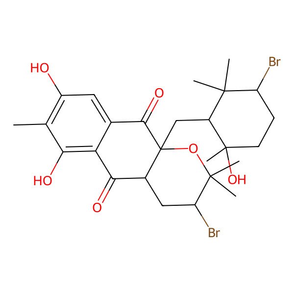 2D Structure of Napyradiomycin Cnq525.600