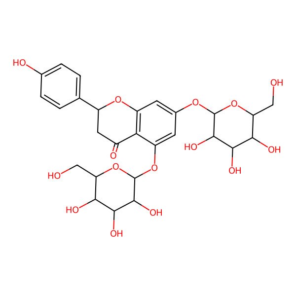 2D Structure of (2R)-naringenin 5,7-di-O-glucoside