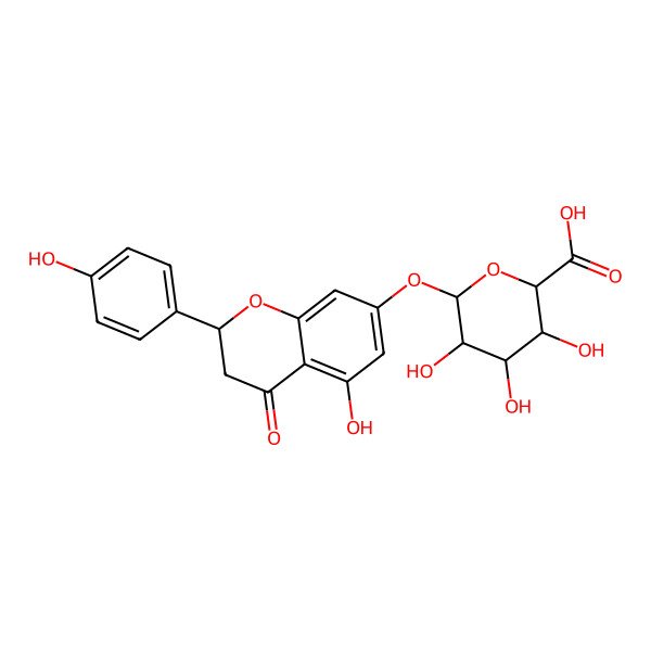 2D Structure of Naringenin 7-O-beta-D-glucuronide