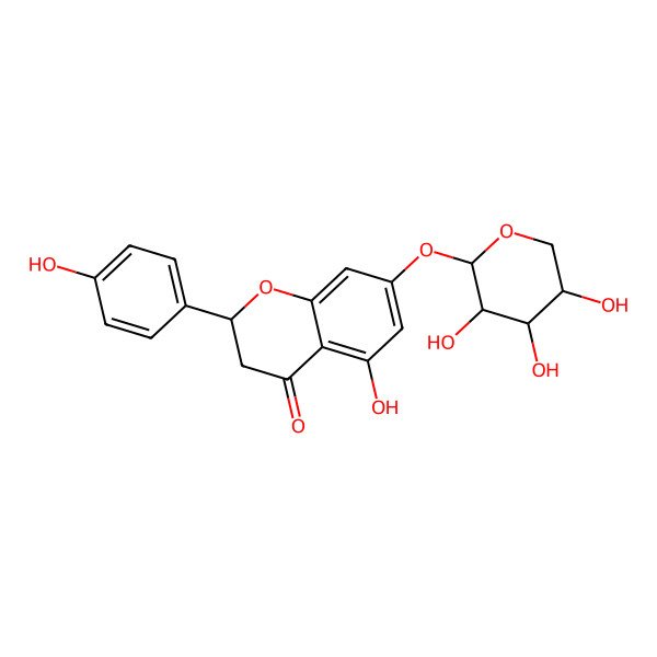 2D Structure of Naringenin-7-O-beta-D-xylopyranoside