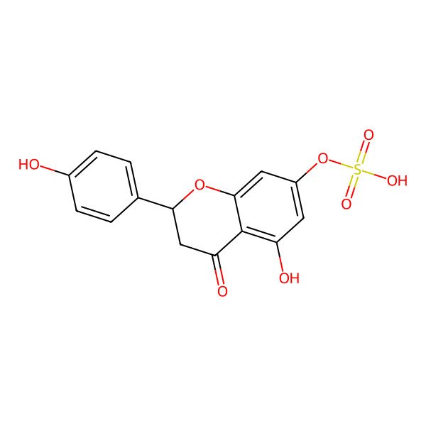 2D Structure of Naringenin 7-sulfate