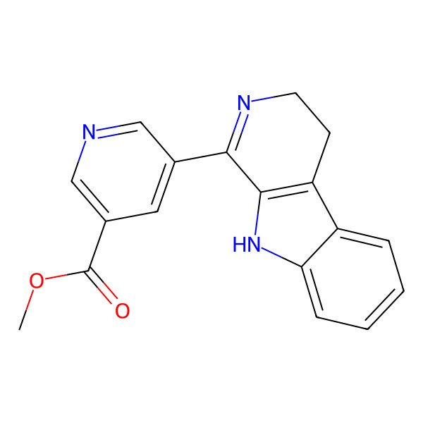 2D Structure of Naucledine