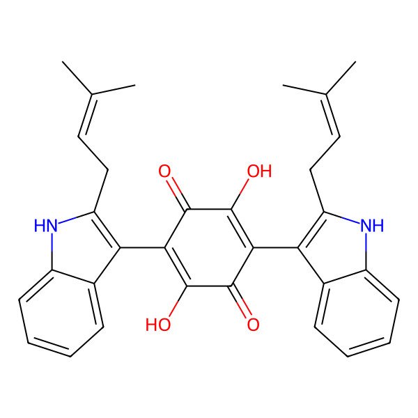 2D Structure of asterriquinone CT5