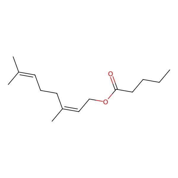 2D Structure of Neryl valerate
