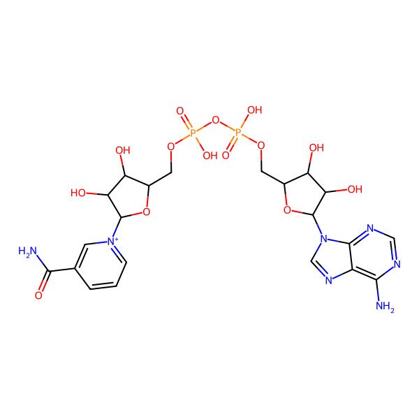 2D Structure of Nadide (JAN/USAN/INN)