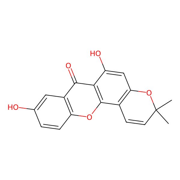 2D Structure of Nigrolineaxanthone F