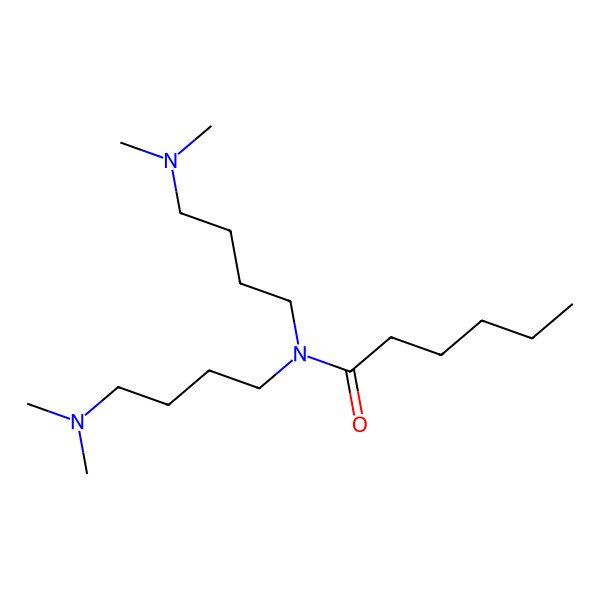 2D Structure of N,N-bis[4-(dimethylamino)butyl]hexanamide