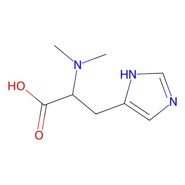 2D Structure of N,N-dimethyl-L-histidine
