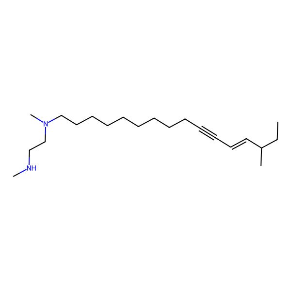 2D Structure of N,N'-dimethyl-N'-[(Z,14R)-14-methylhexadec-12-en-10-ynyl]ethane-1,2-diamine