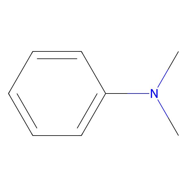 2D Structure of N,N-Dimethylaniline