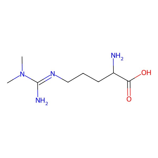 2D Structure of N,N-Dimethylarginine