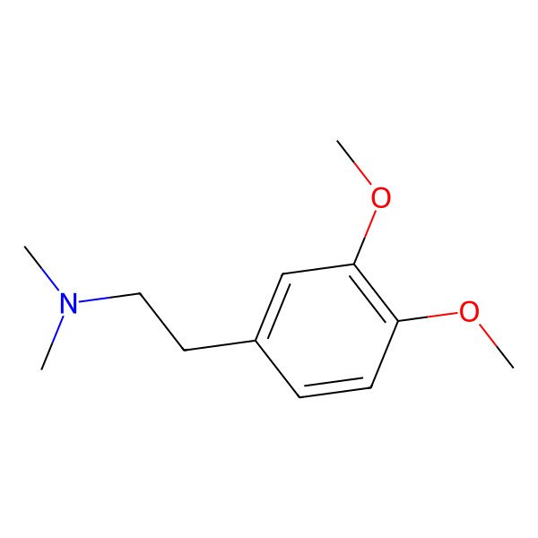 2D Structure of N,N-Dimethylhomoveratrylamine
