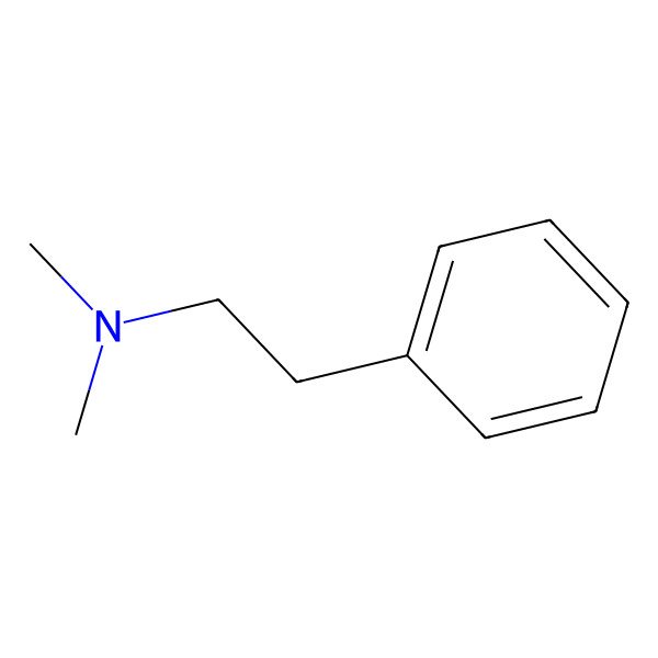 2D Structure of N,N-Dimethylphenylethylamine