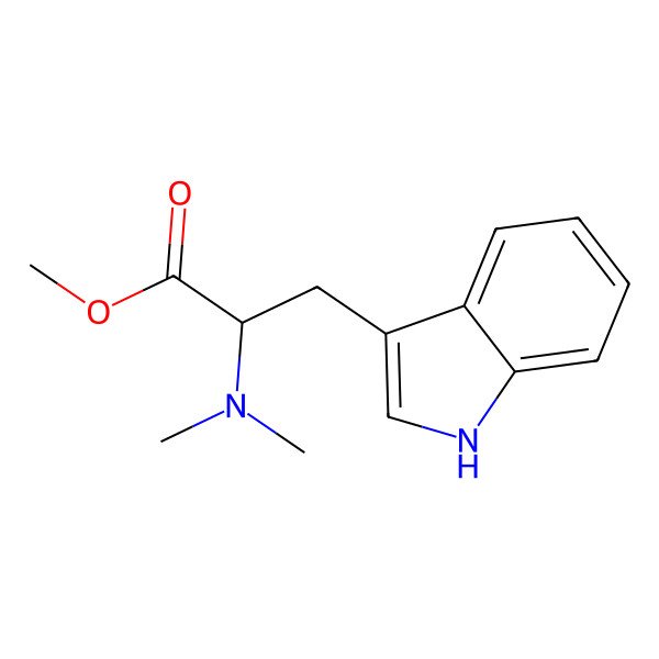 2D Structure of N,N-Dimethyltryptophan methyl ester