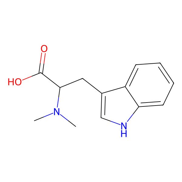 2D Structure of N,N-Dimethyl-L-tryptophan Hydrochloride
