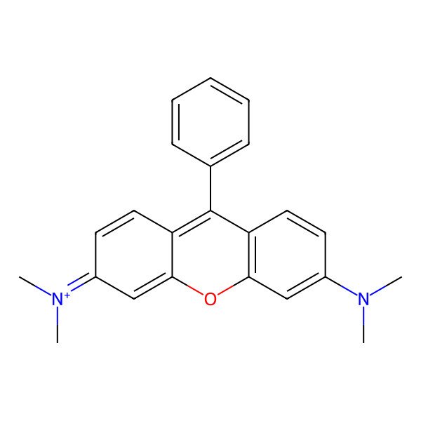 2D Structure of N,N'-Tetramethyl-rosamine