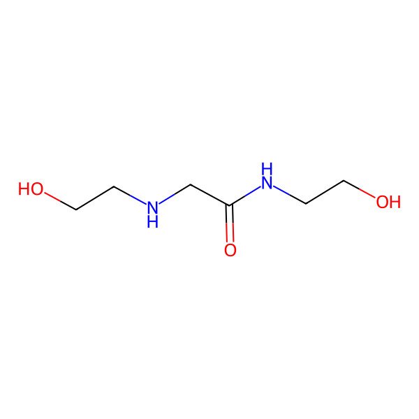 2D Structure of N-(2-hydroxyethyl)-2-[(2-hydroxyethyl)amino]acetamide