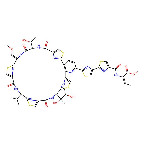 2D Structure of Nocardithiocin