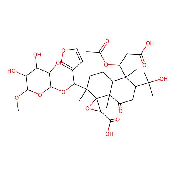 2D Structure of Nomilinic acid 17-beta-D-glucopyranoside