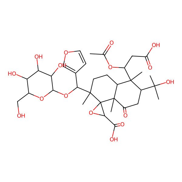 2D Structure of Nomilinic acid 17-O-beta-D-glucoside