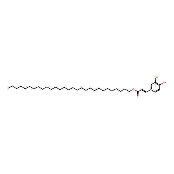 2D Structure of nonacosyl (E)-3-(3,4-dihydroxyphenyl)prop-2-enoate