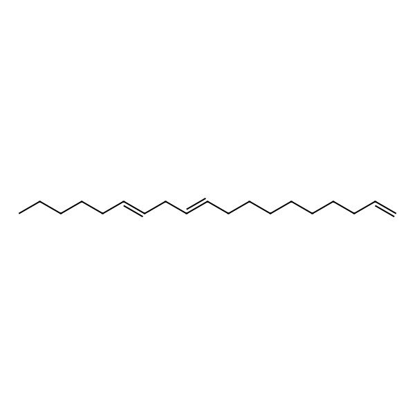 2D Structure of Nonadeca-1,10,13-triene