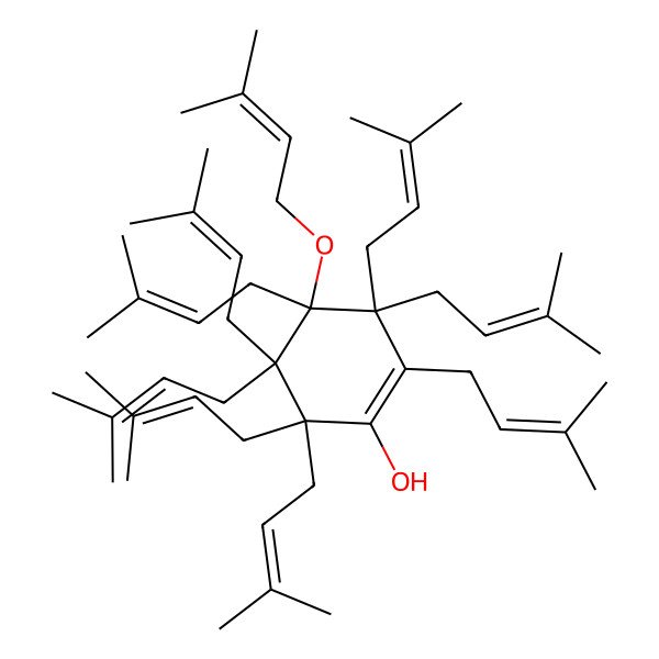 2D Structure of Nonaprenylhydroquinone