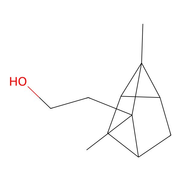 2D Structure of Tricyclo(2.2.1.02,6)heptane-3-ethanol, 2,3-dimethyl-, stereoisomer