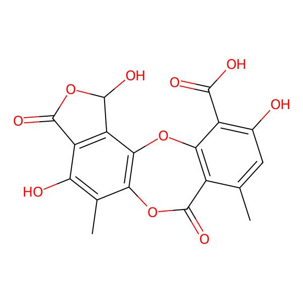 2D Structure of Norperistictic acid