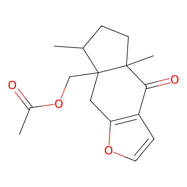 2D Structure of Norpinguisone Acetate