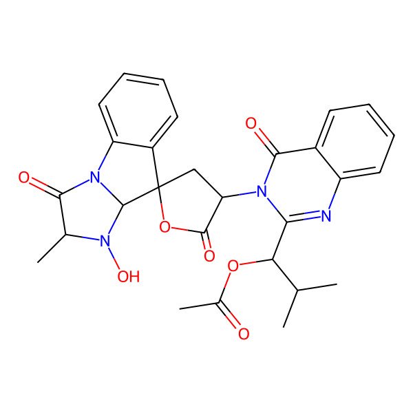 2D Structure of Nortryptoquivaline A