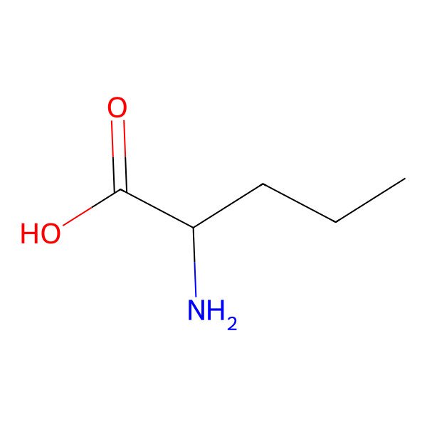 2D Structure of L-Norvaline