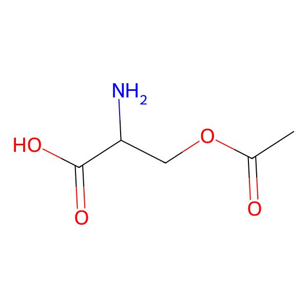 2D Structure of O-acetyl-L-serine