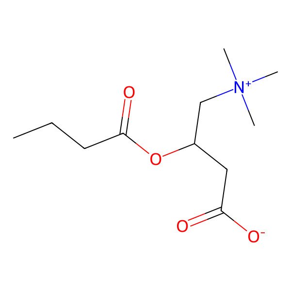 2D Structure of O-Butanoylcarnitine