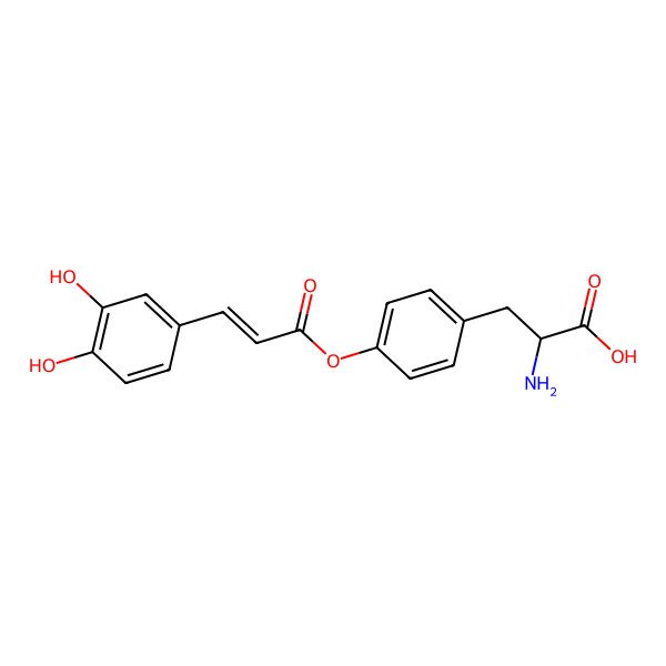 2D Structure of O-caffeoyltyrosine