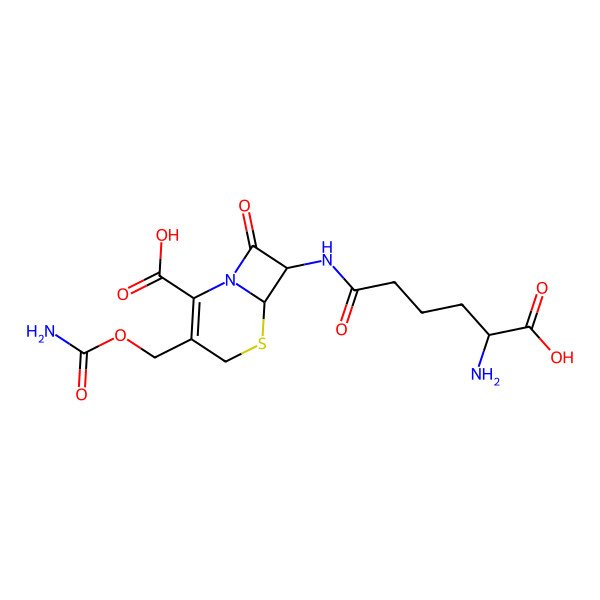 2D Structure of O-Carbamoyl-deacetylcephalosporin C