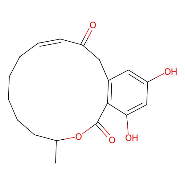 2D Structure of O-desmethylgreensporone C