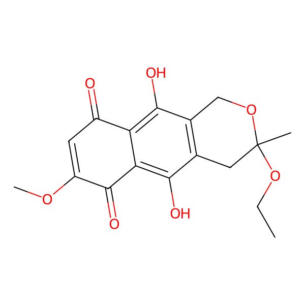 2D Structure of O-Ethylfusarubin