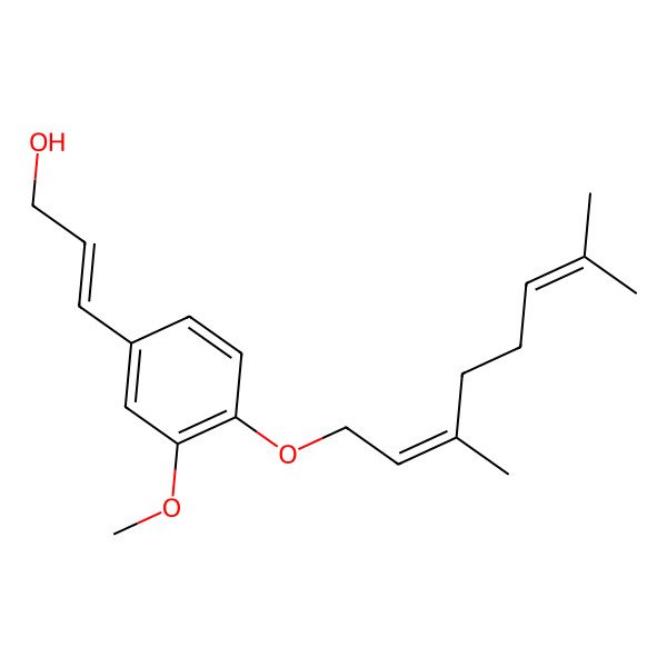 2D Structure of O-Geranylconiferyl alcohol
