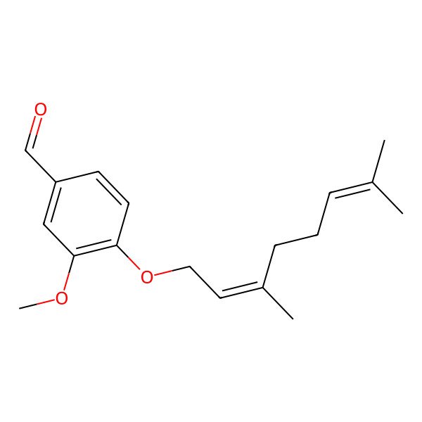 2D Structure of O-Geranylvanillin 2D Structure of O-Geranylvanillin