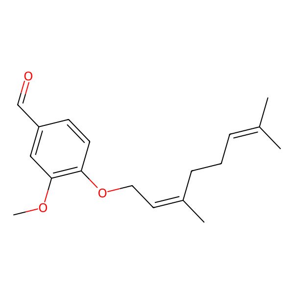 2D Structure of O-Geranylvanillin