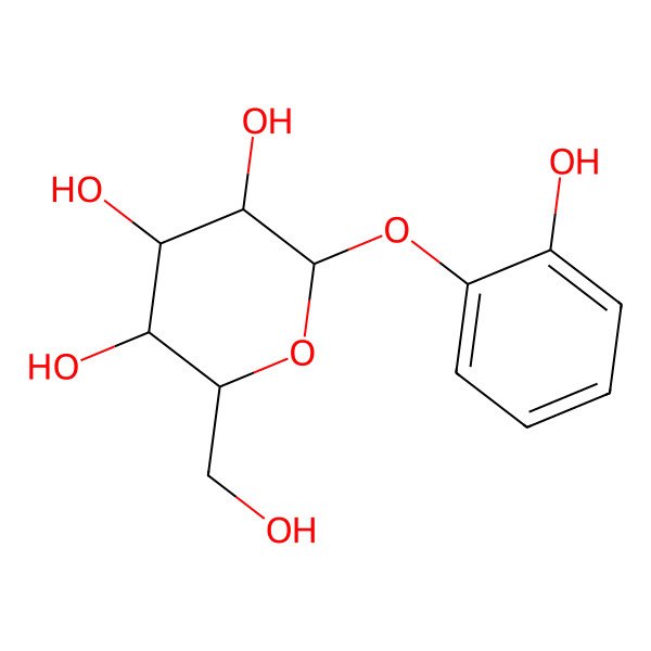 2D Structure of o-Hydroxyphenyl beta-D-glucoside 2D Structure of o-Hydroxyphenyl beta-D-glucoside