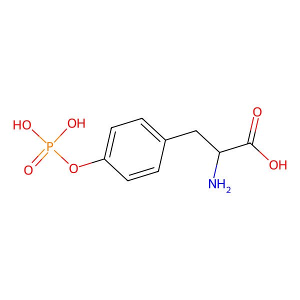 2D Structure of Phospho-L-tyrosine