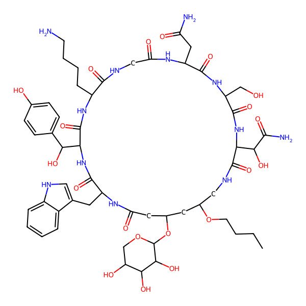 2D Structure of Occidiofungin B